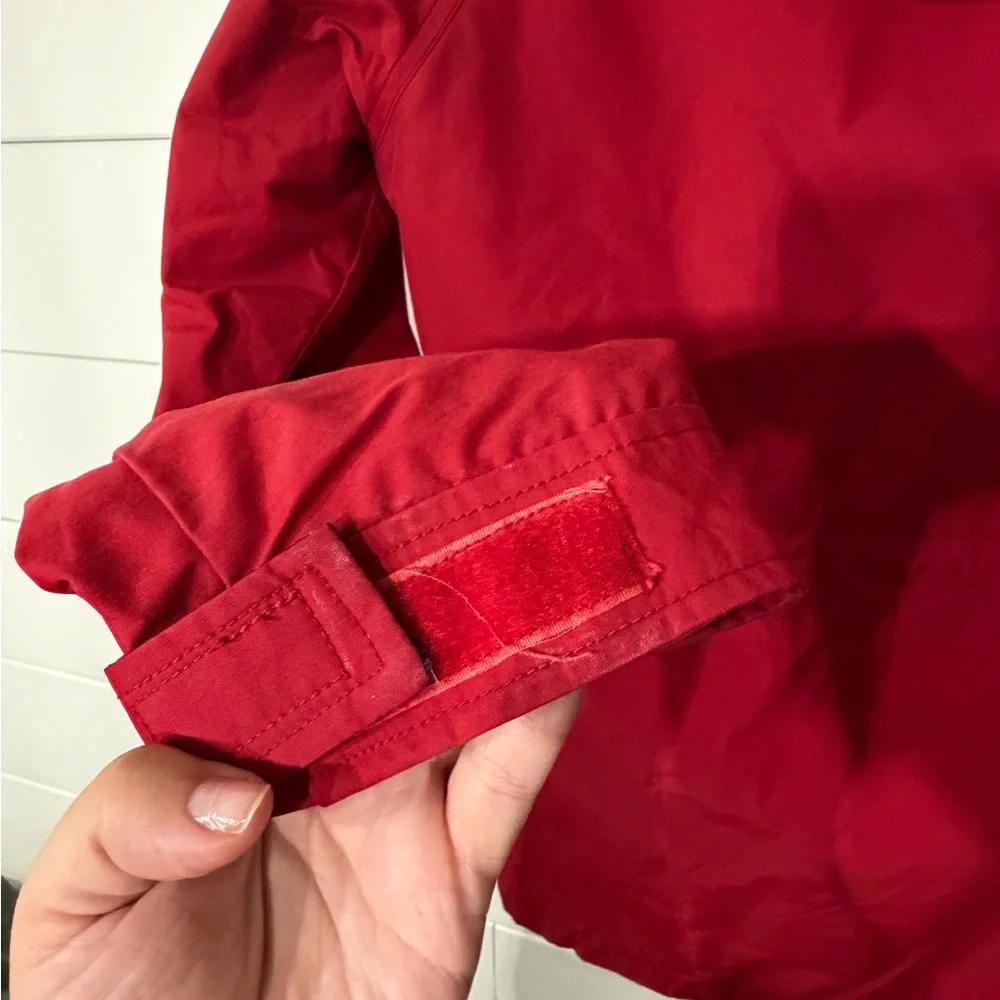 Penfield Red Rain Jacket with Hood - Picture 5 of 5